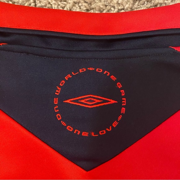 UMBRO - Retro England Soccer Jersey Polo Top - Size L - Picture 8 of 10